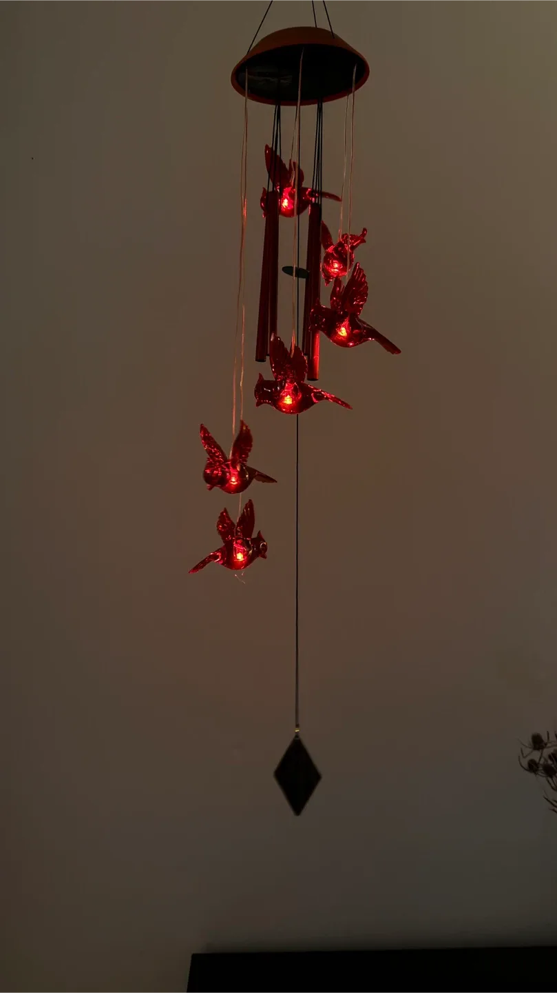 Hummingbird Solar Wind Chime image indicator(2)