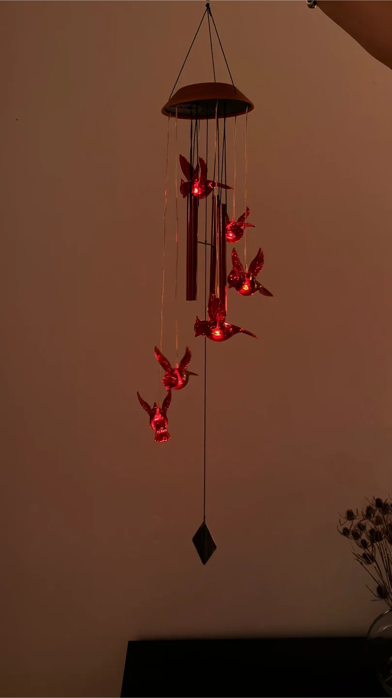 Hummingbird Solar Wind Chime image indicator(3)