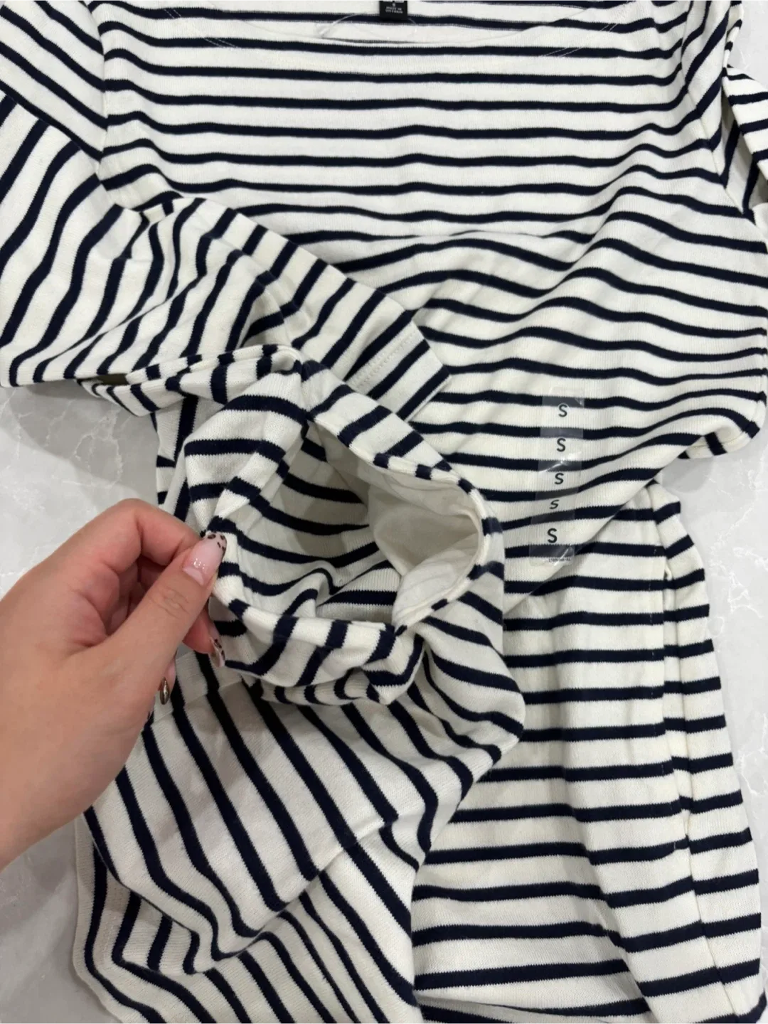 NEW! Uniqlo Striped Long Sleeve skirt - Size S image indicator(2)