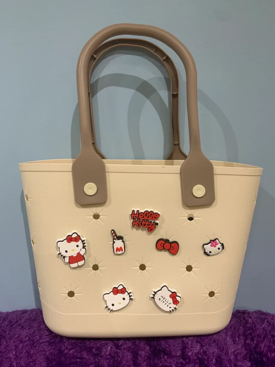 Hello Kitty  Like Bogg Inspired Bag Tote thumbnail