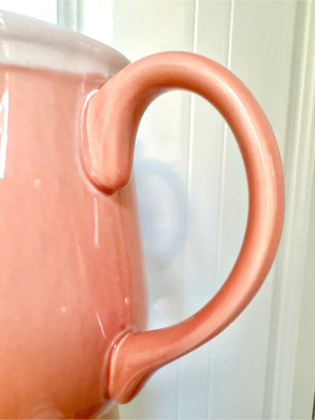 1998 Peach Ceramic Pitcher Vintage image indicator(6)
