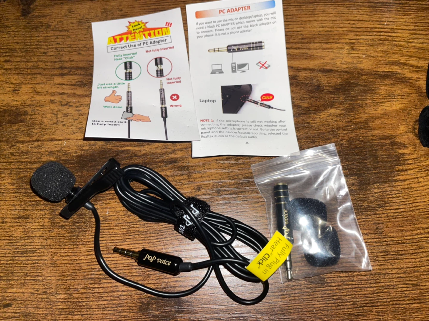Pop Voice PV510+ Lavalier Microphone - New - photo 3