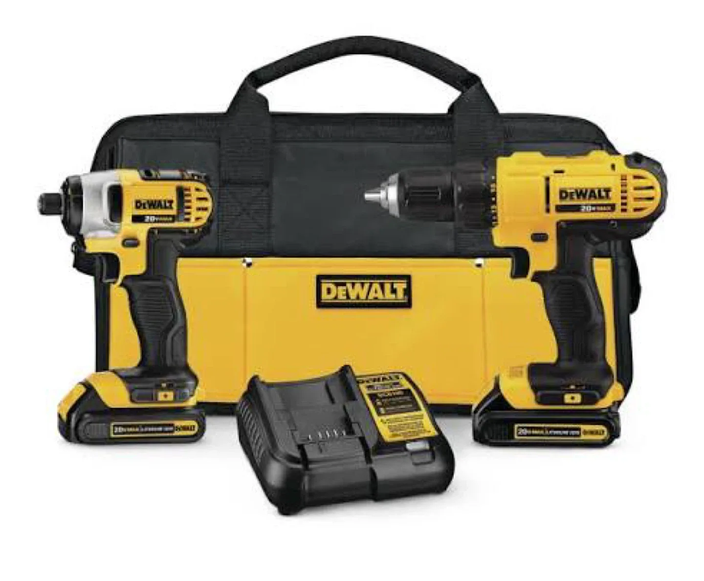 DeWalt 20V MAX Cordless Drill/Driver Combo Kit DCK240C2 image indicator(2)