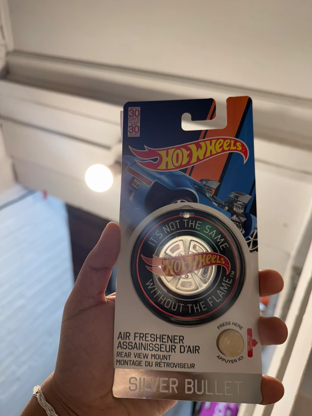 Hot Wheels Silver Bullet Air Freshener - New