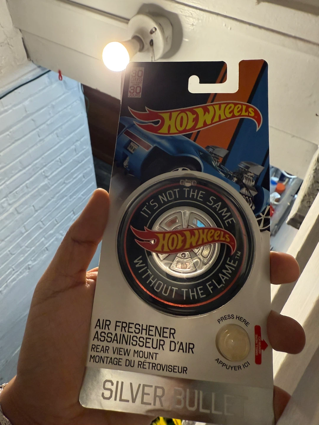 Hot Wheels Silver Bullet Air Freshener - New - photo 2