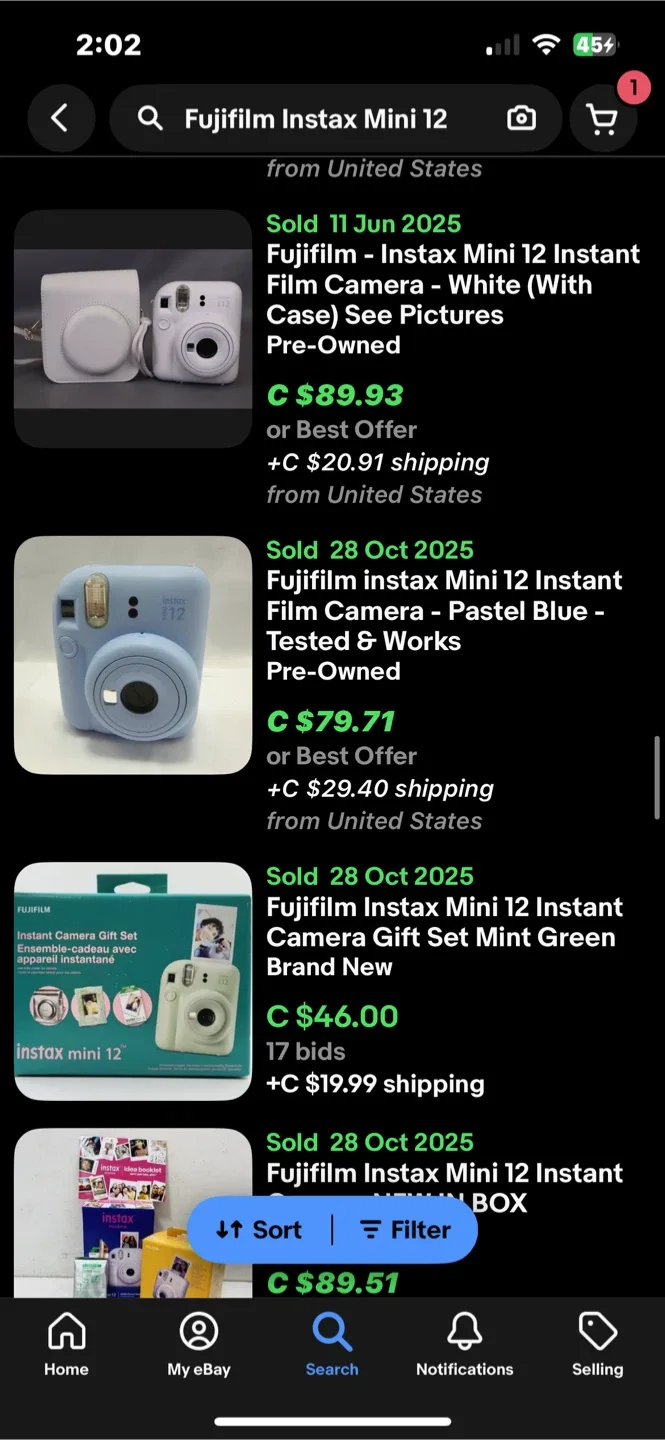 Fujifilm Instax Mini 12 - Pastel Blue image indicator(2)