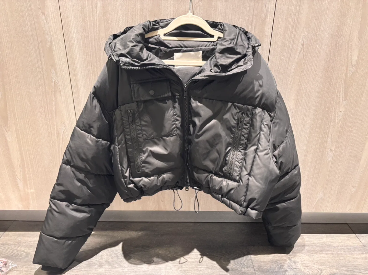 OAK + FORT Black Puffer Jacket - Size S image indicator(2)