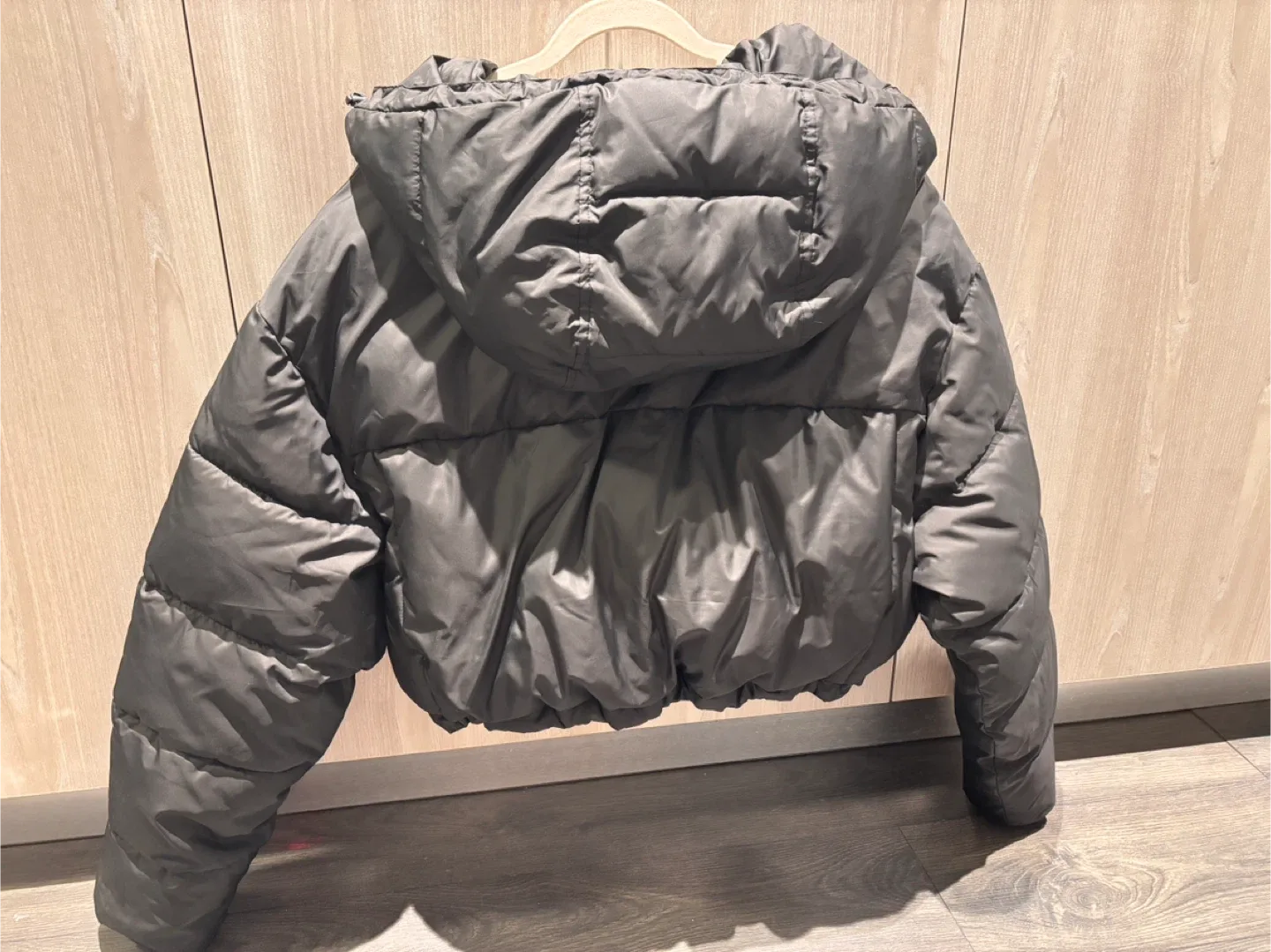 OAK + FORT Black Puffer Jacket - Size S image indicator(3)