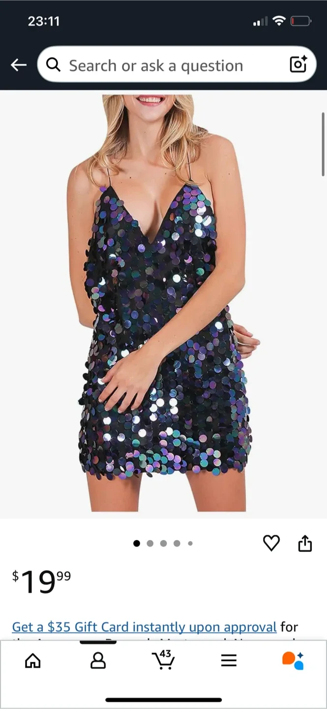 Sequin Mini Dress thumbnail