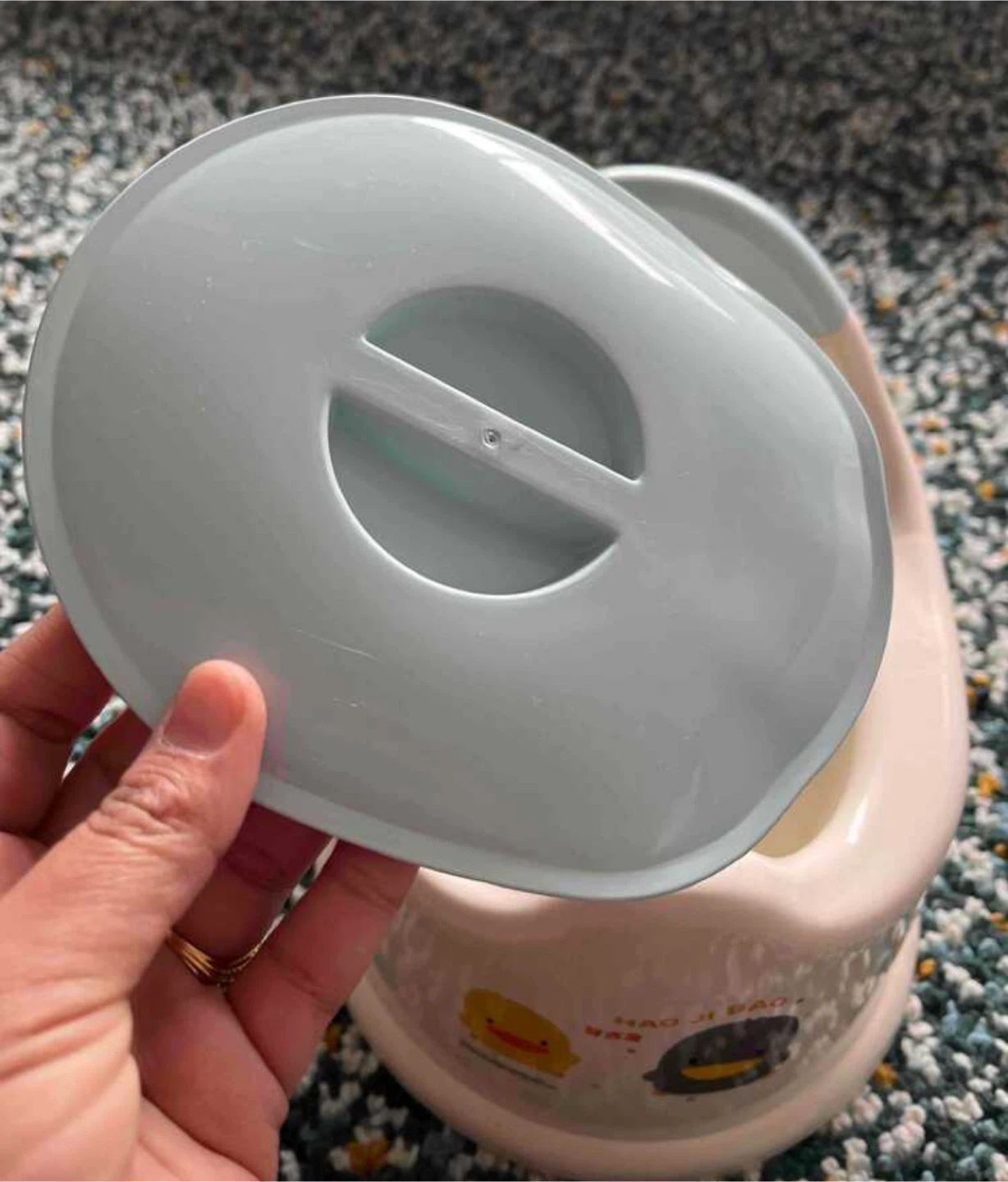 Baby Potty Training Toilet - White & Blue - photo 3