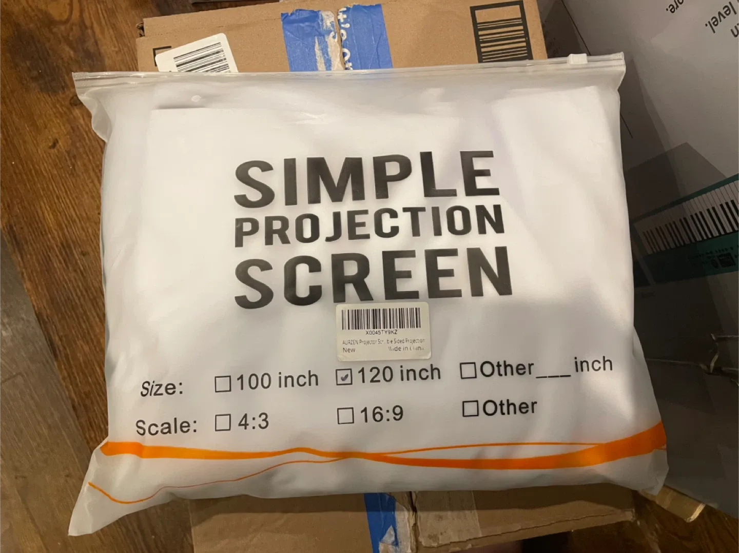 Simple Projection Screen - 120 inch, 16:9 thumbnail
