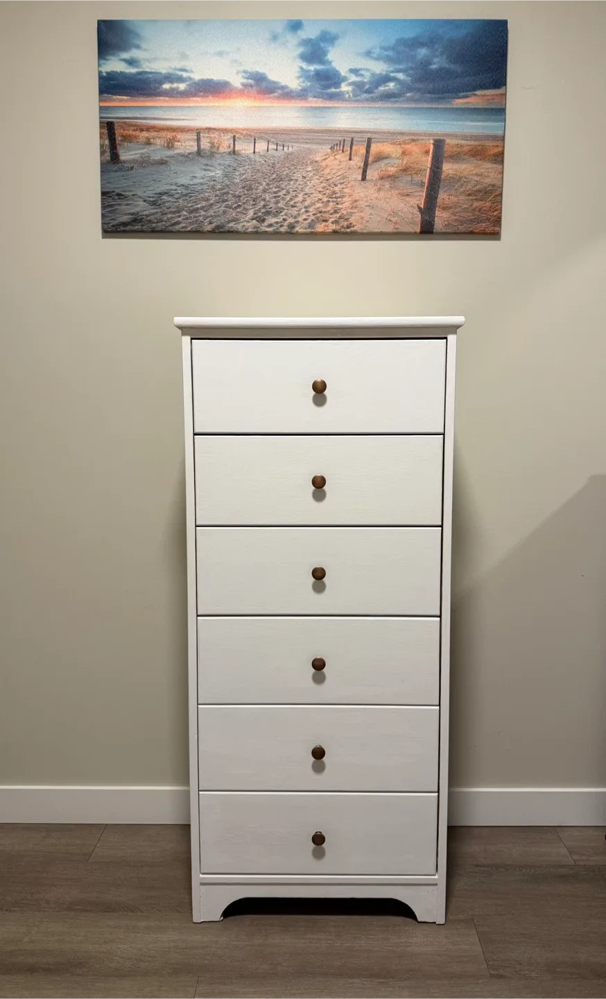 Canwood 6-Drawer tallboy Dresser - White image indicator(2)