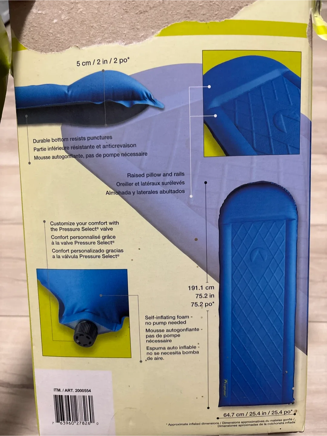 Sleeping pad image indicator(2)