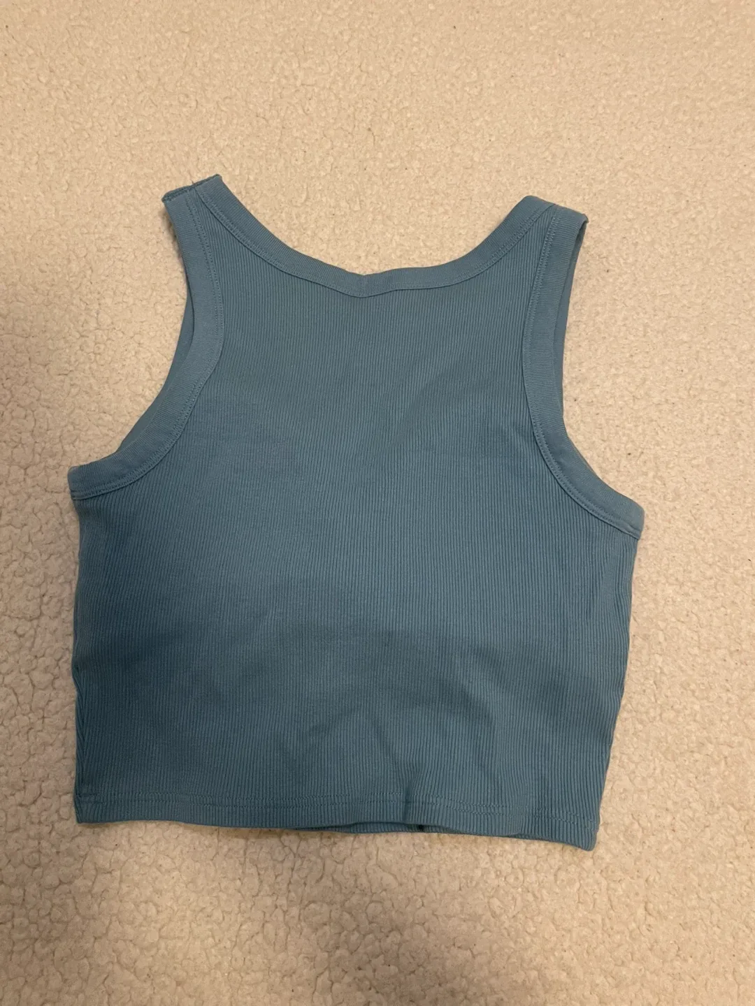 Uniqlo Ribbed Cropped Tank Top - Size XS image indicator(2)