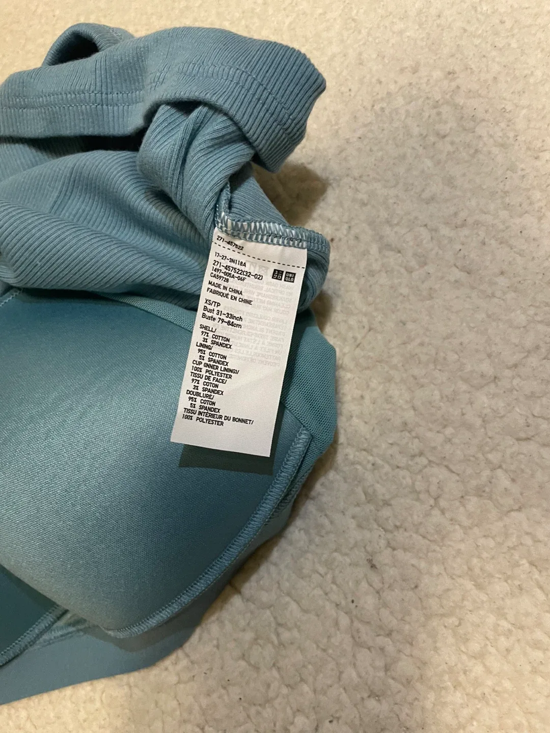 Uniqlo Ribbed Cropped Tank Top - Size XS image indicator(3)