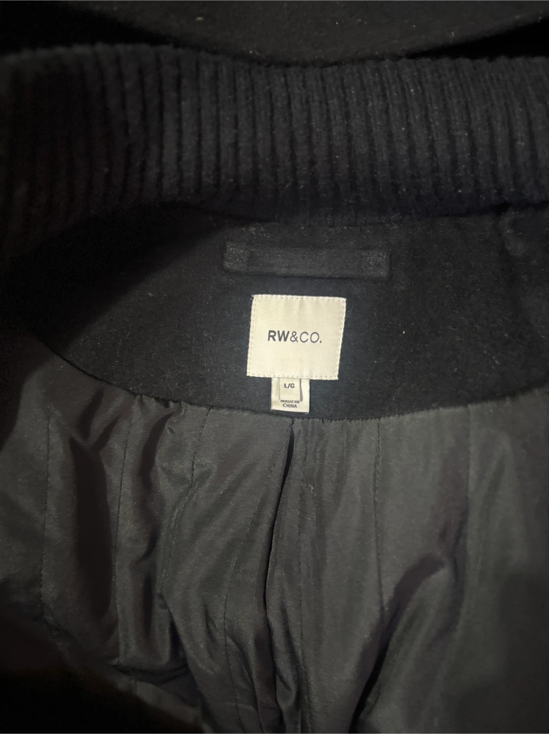 RW&CO. Black Wool Blend Duffle Coat - Size L - photo 4