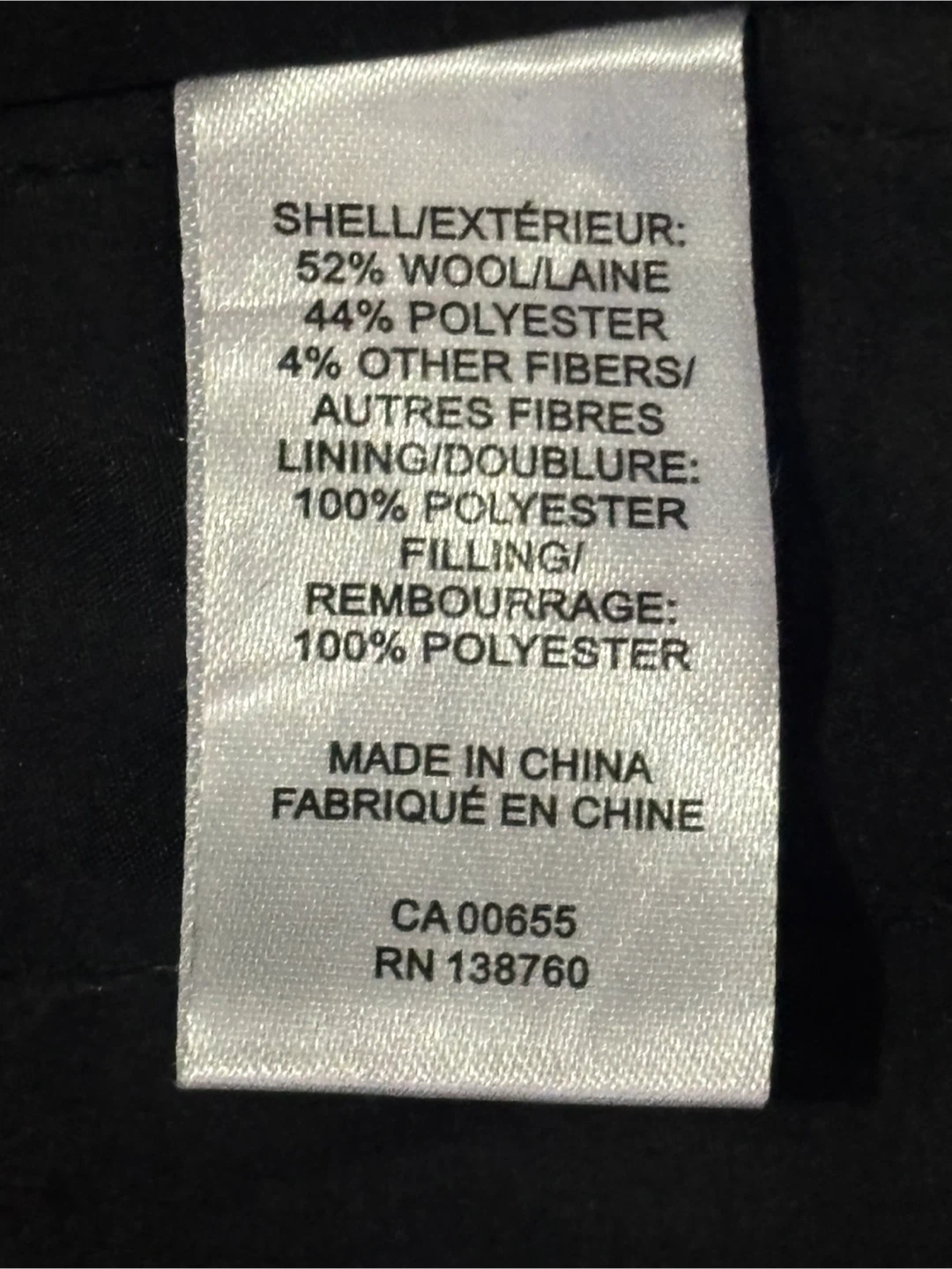 RW&CO. Black Wool Blend Duffle Coat - Size L - photo 5