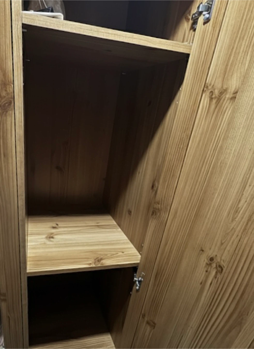 Wooden Wardrobe with Mirror Door - photo 3