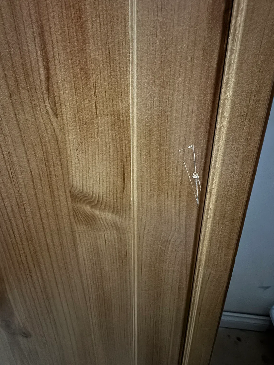 Wooden Wardrobe with Mirror Door image indicator(5)