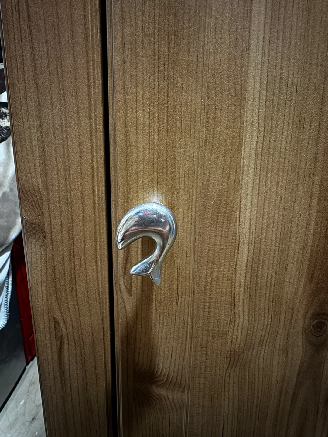Wooden Wardrobe with Mirror Door - photo 4