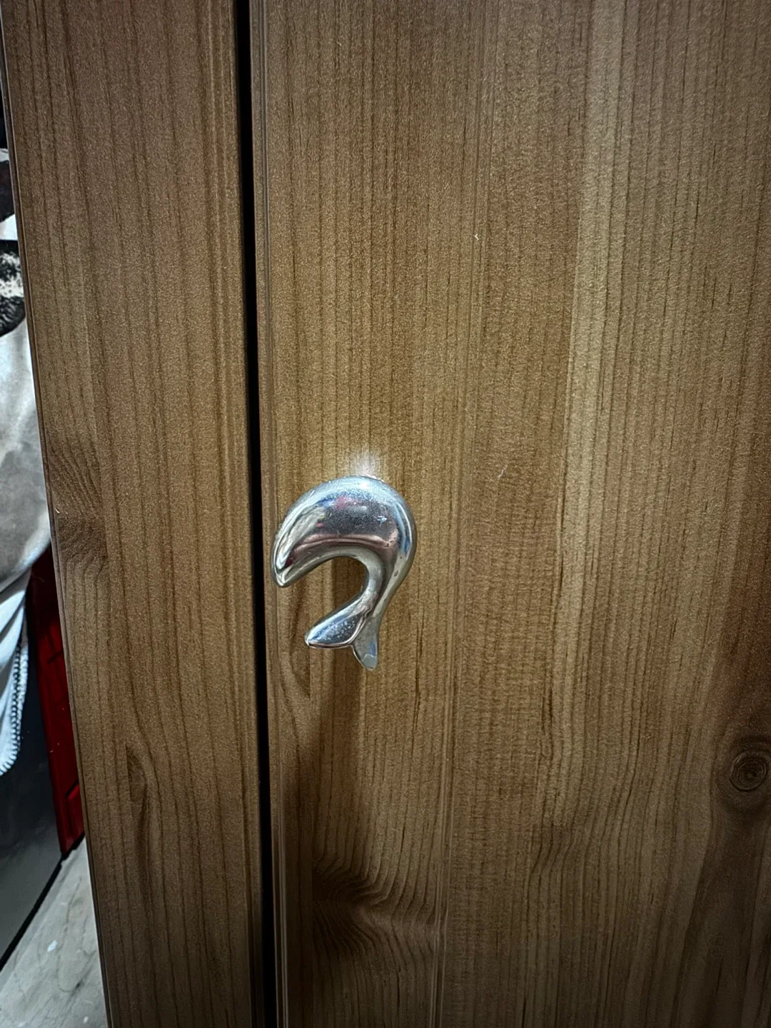 Wooden Wardrobe with Mirror Door image indicator(4)