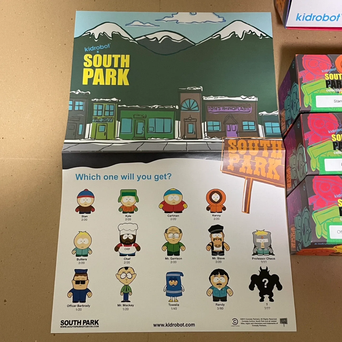 Kidrobot South Park Mini Series 1 - 3” Vinyl Figure 2011 RARE image indicator(6)