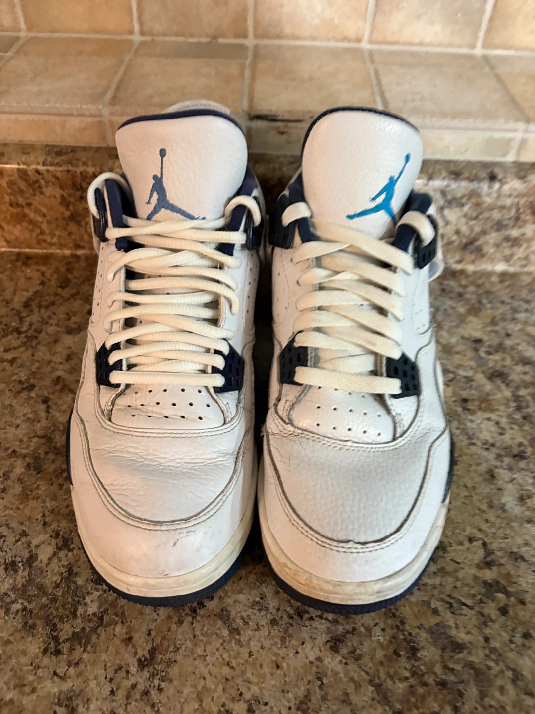 Air Jordan 4 Retro White/Navy - photo 4