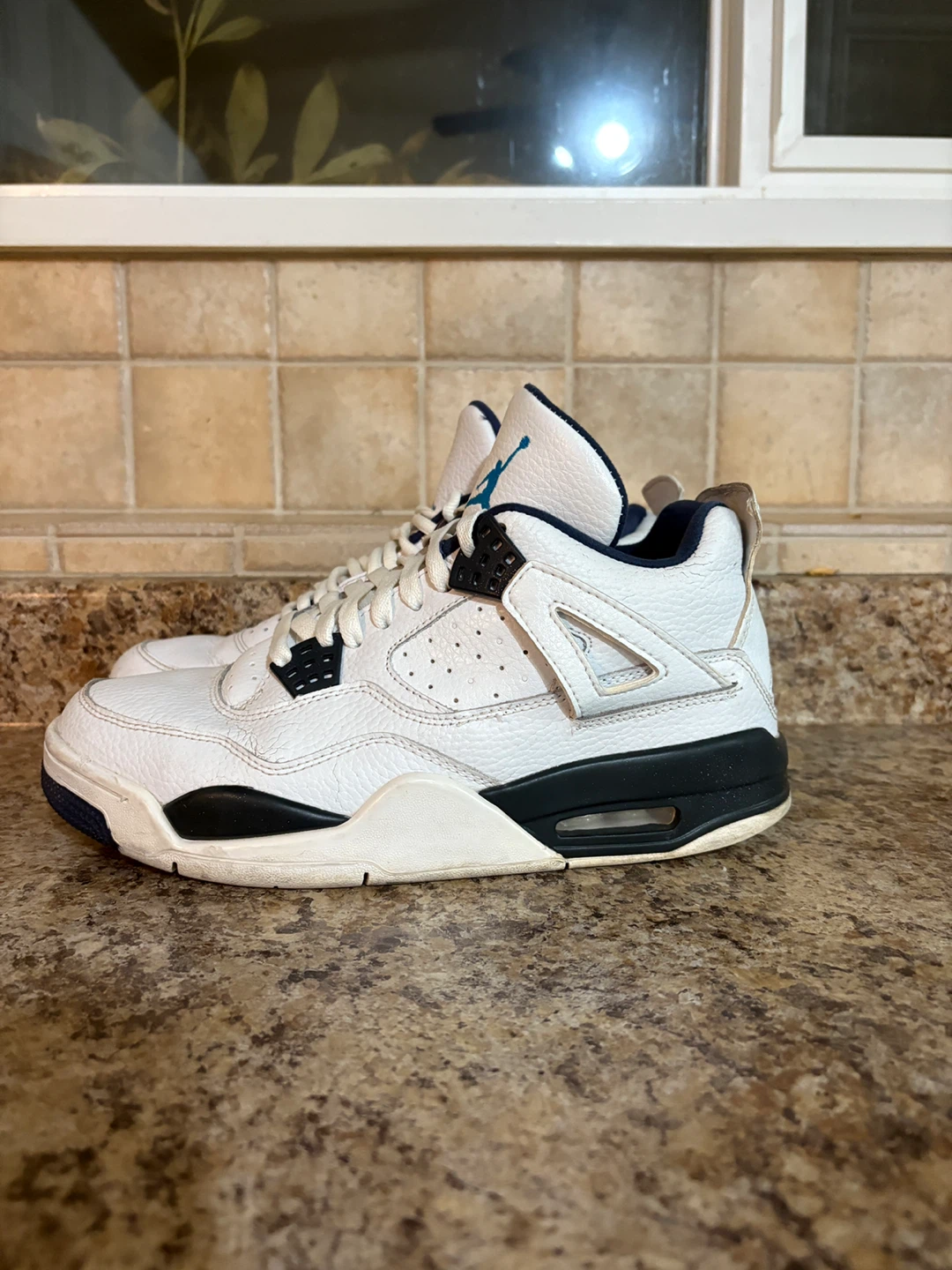 Air Jordan 4 Retro White/Navy - photo 3