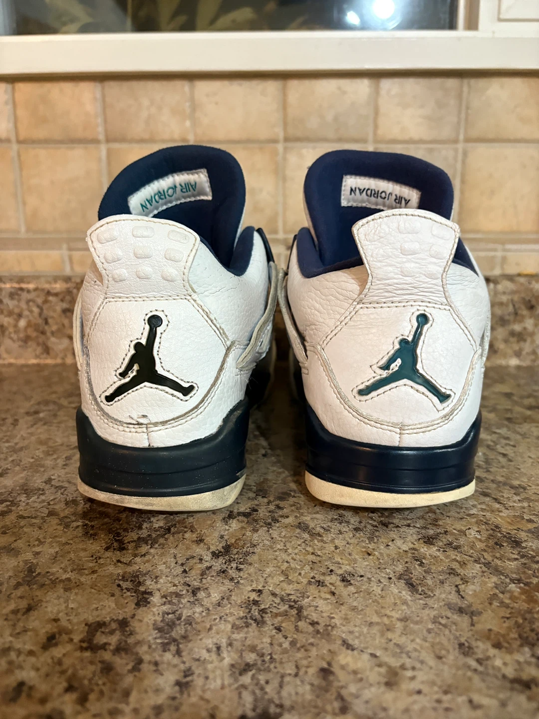 Air Jordan 4 Retro White/Navy - photo 2