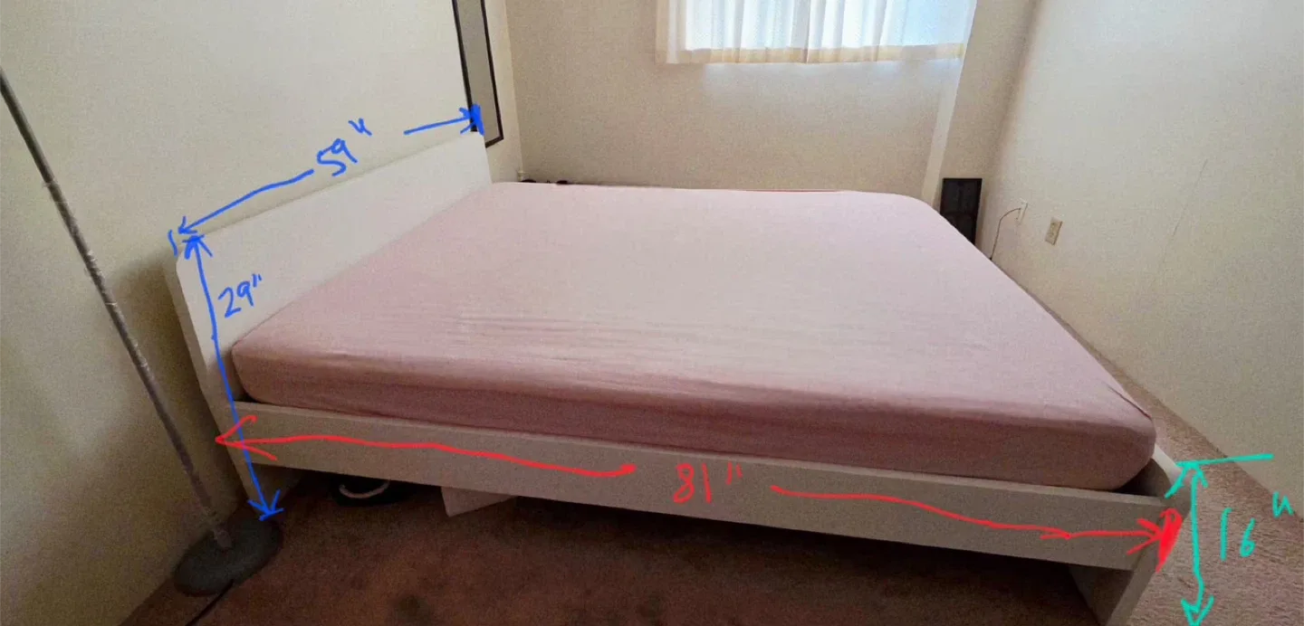 IKEA Malm Bed Frame, Queen Size image indicator(2)