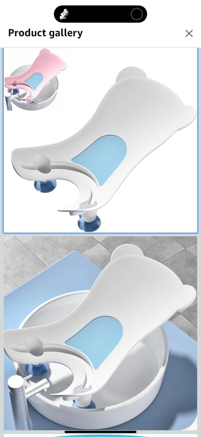 Baby Sink Bather - White/Blue