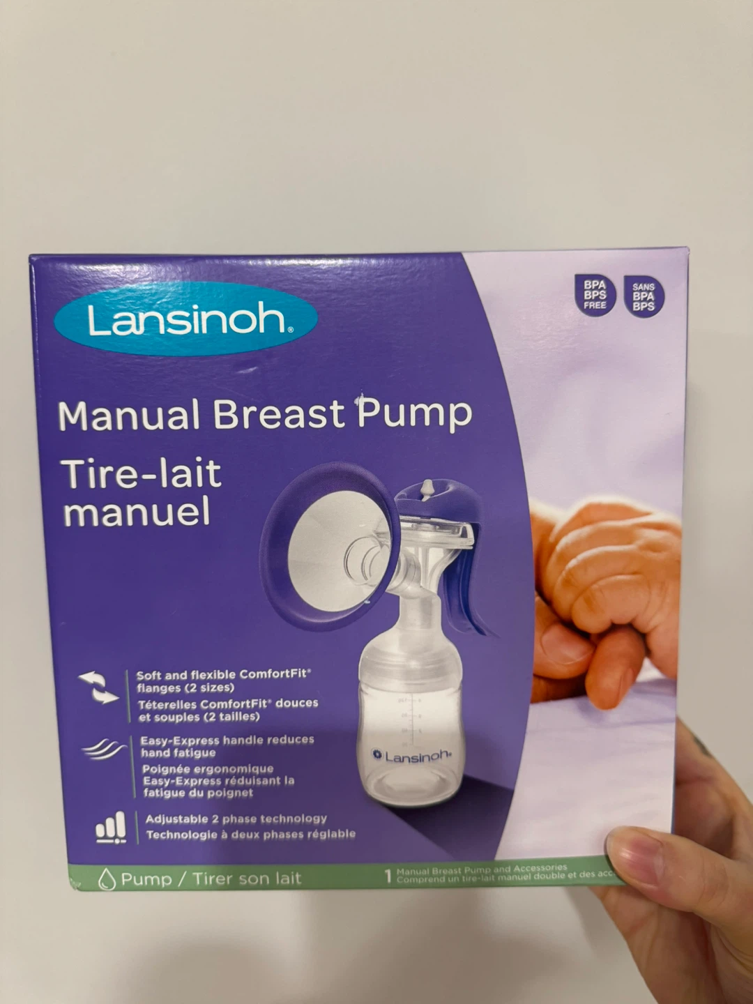 Lansinoh Manual Breast Pump - New in Box!