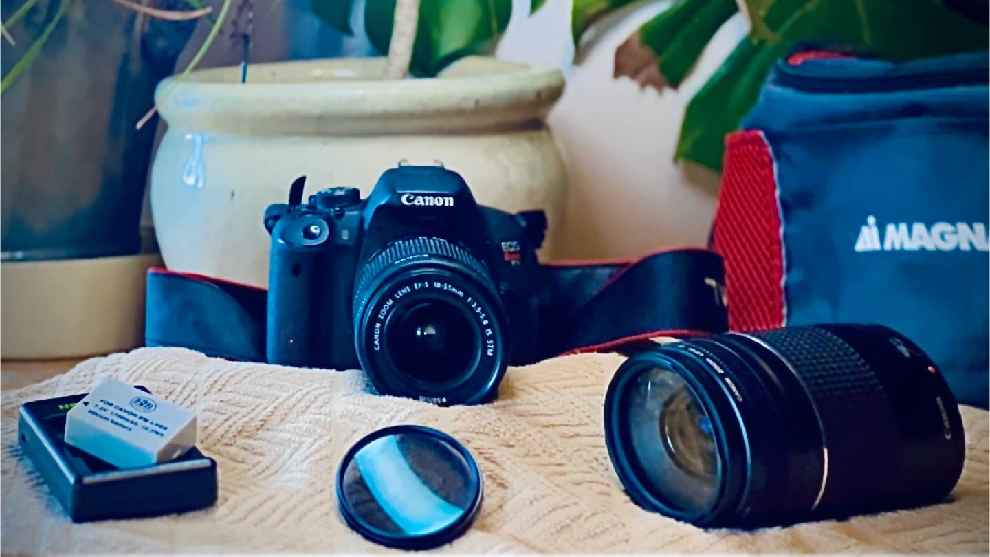 Canon EOS Rebel T5i DSLR Camera with 2 Lenses