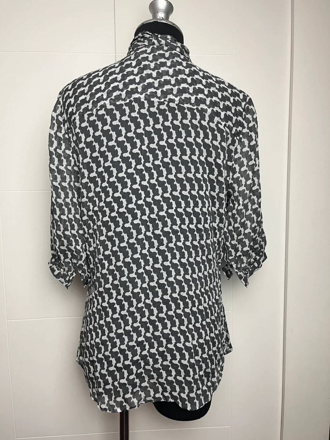 Club Monaco Blouse - Black & White Pattern - photo 2