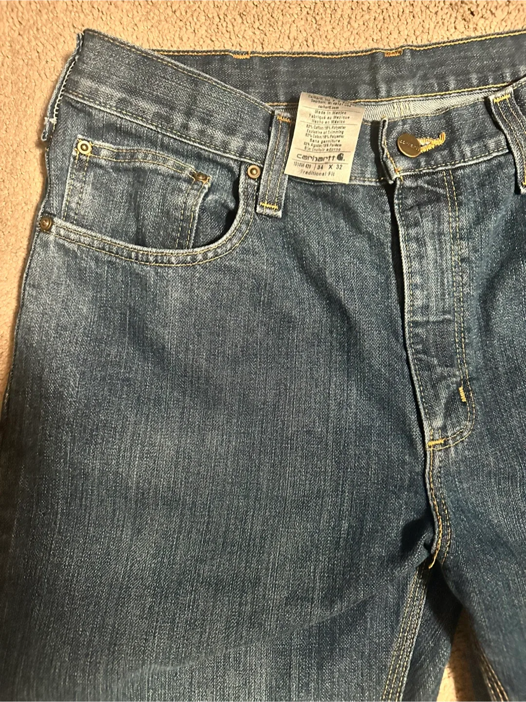 Carhartt Traditional Fit Jeans, 34x32 image indicator(3)