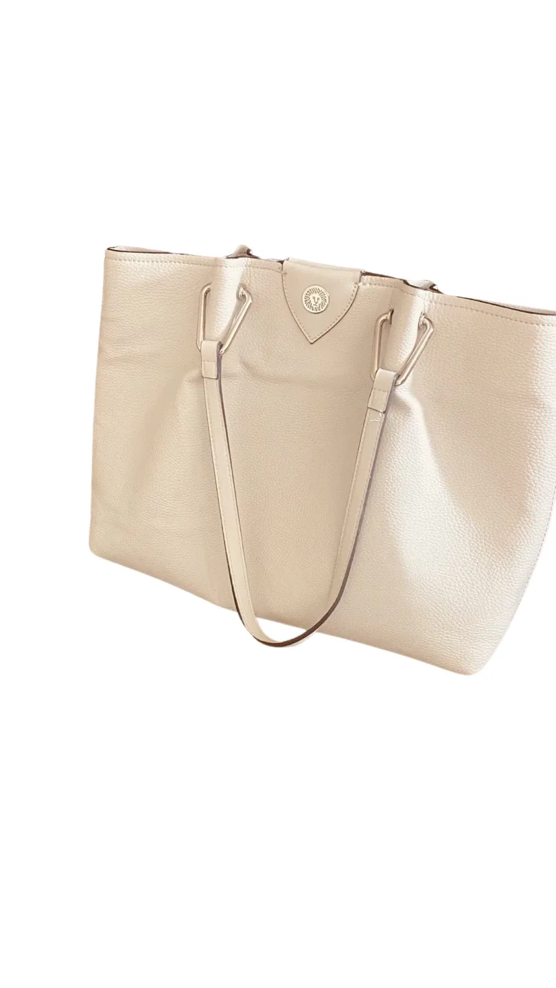 New Anne Klein Cream Tote Bag image indicator(6)