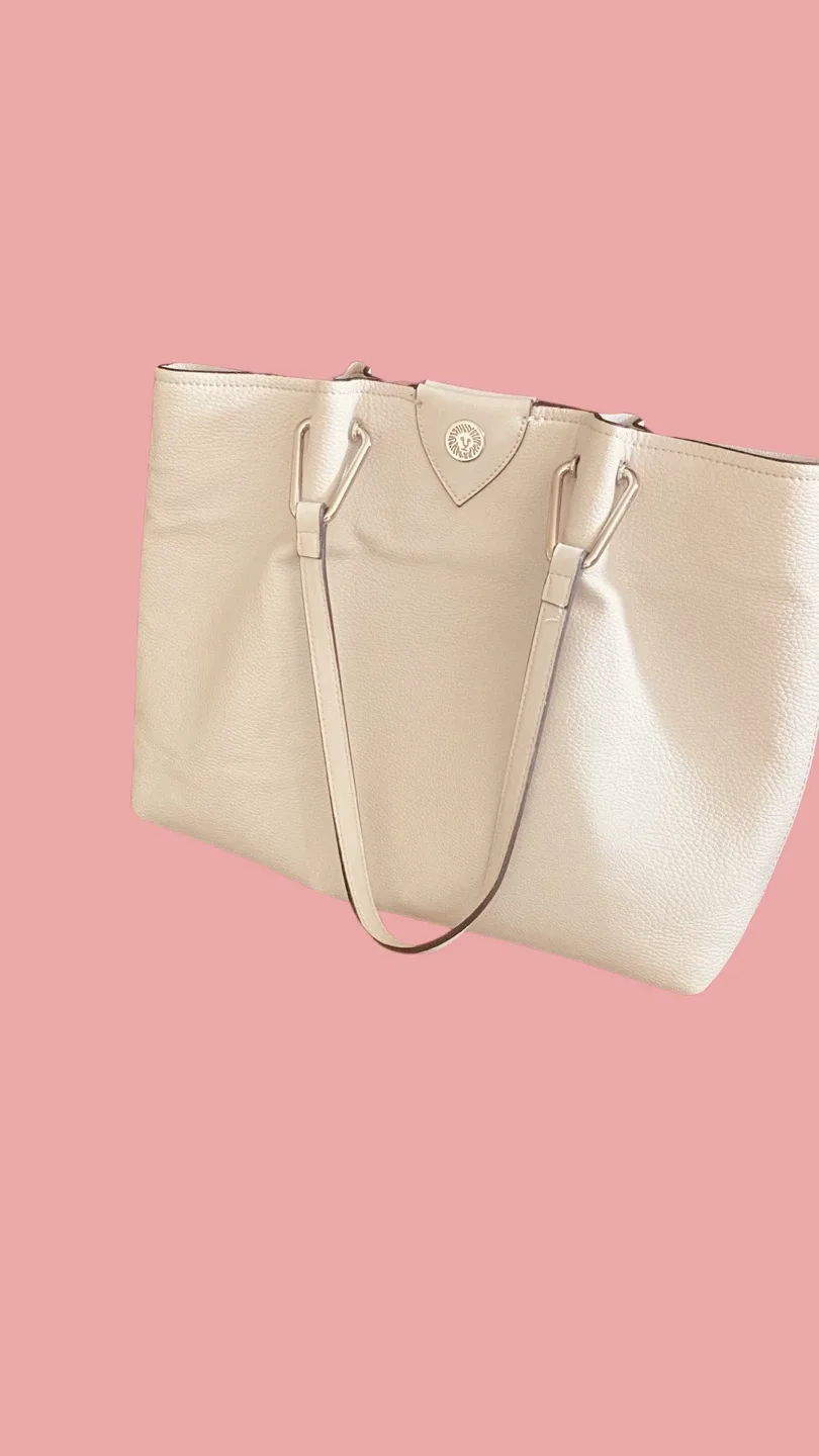 New Anne Klein Cream Tote Bag image indicator(5)