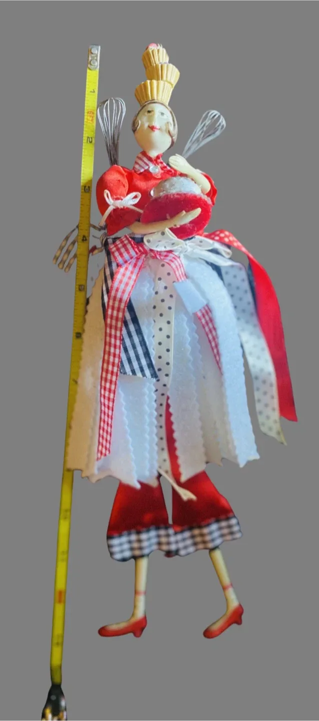 Vintage Baking Cooking Fairy Queen Doll Ornament image indicator(3)