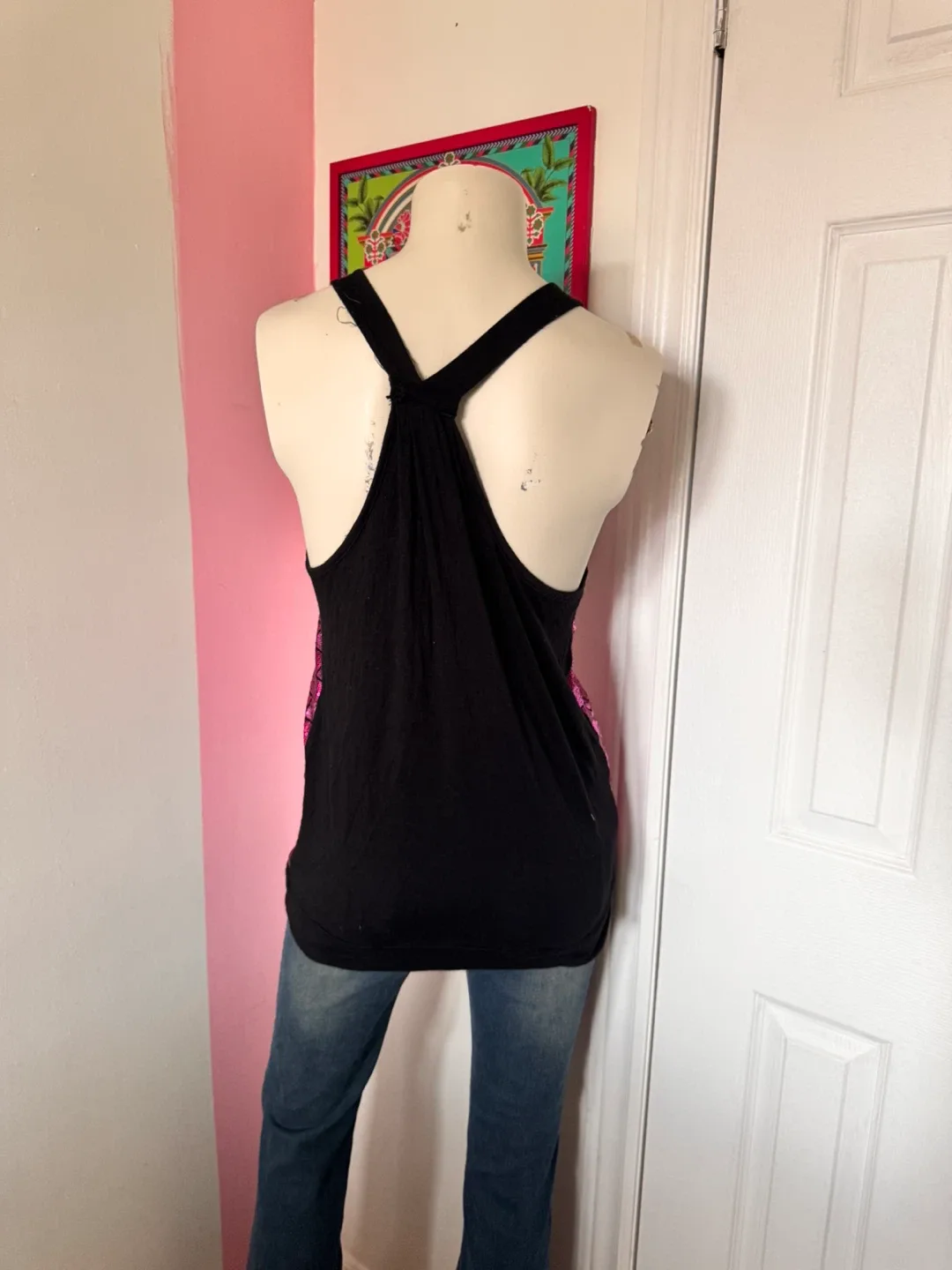 Pink Sequin Checkered Top image indicator(3)