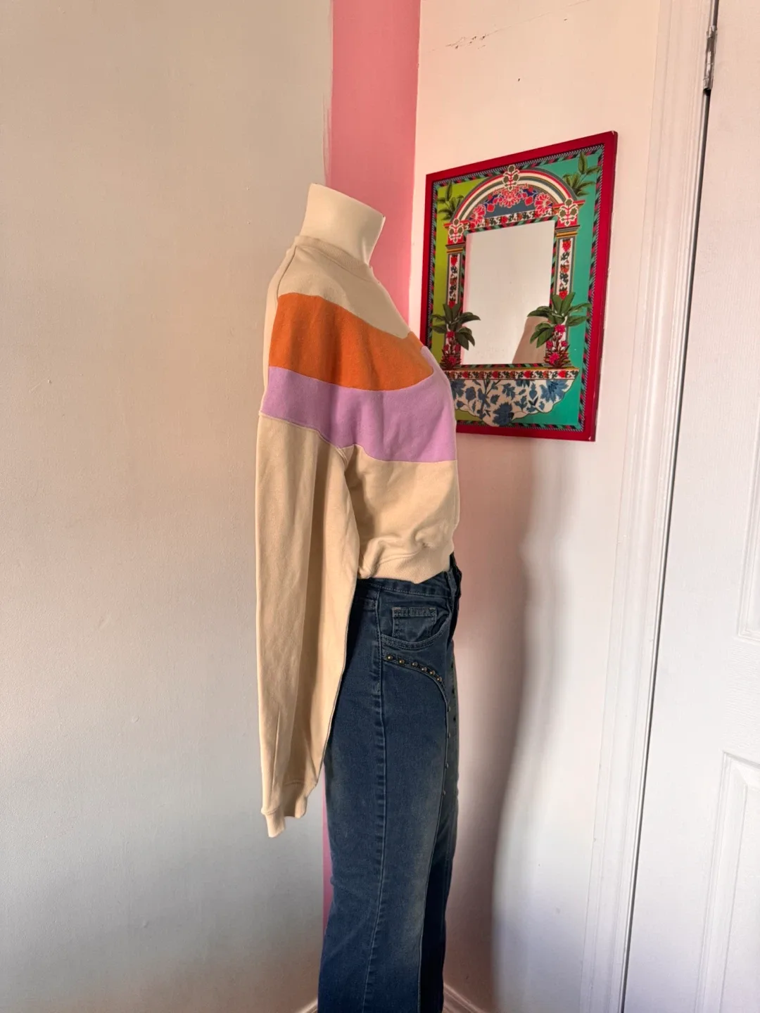 Girl’s Wave Pattern Crewneck image indicator(2)