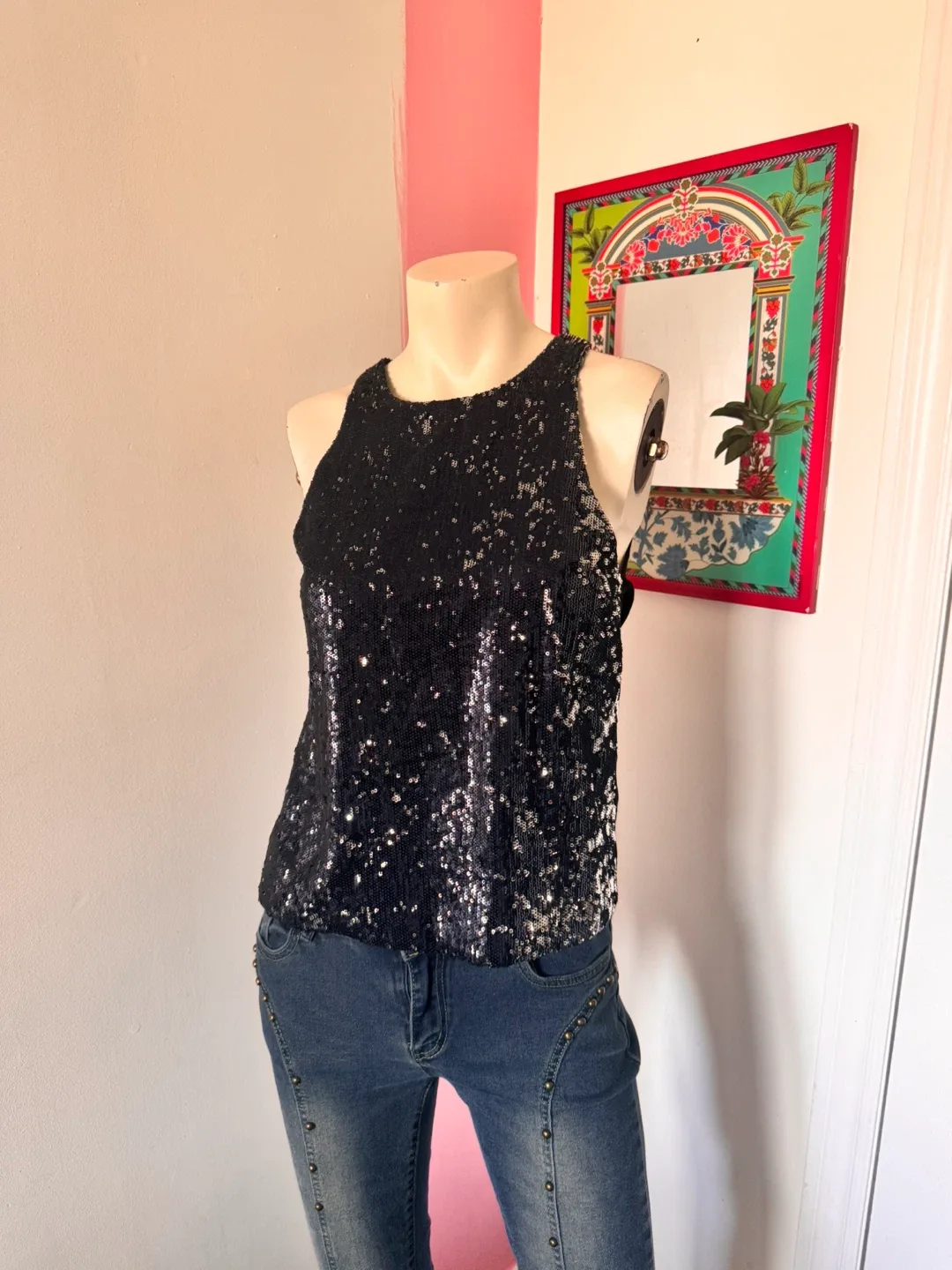 Sleeveless Sequin Top thumbnail