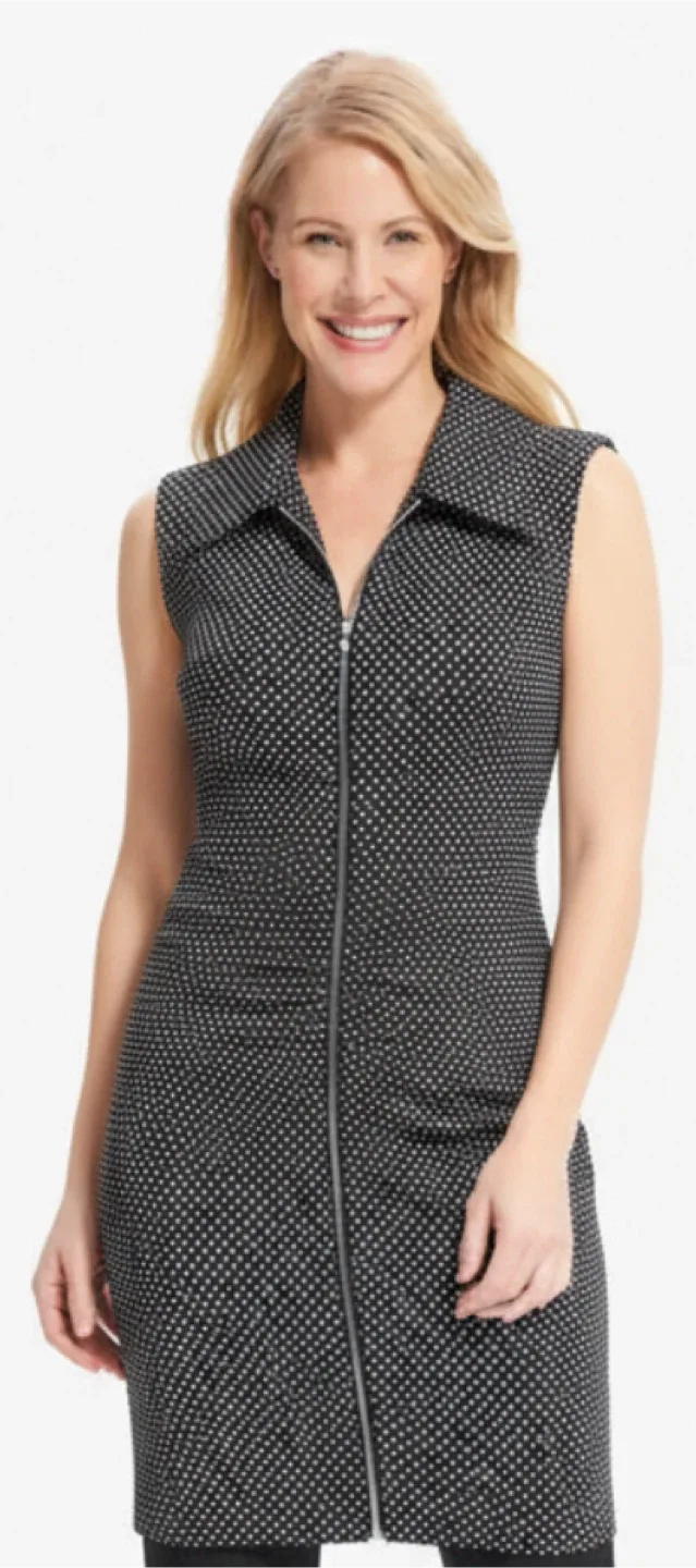 NEW Joseph Ribkoff 🇨🇦🇨🇦sleeveless dress - Size 10 image indicator(8)