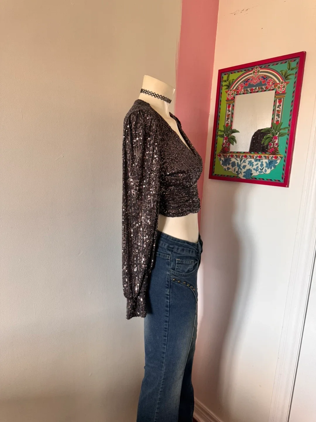 Sequin Crop Top image indicator(2)