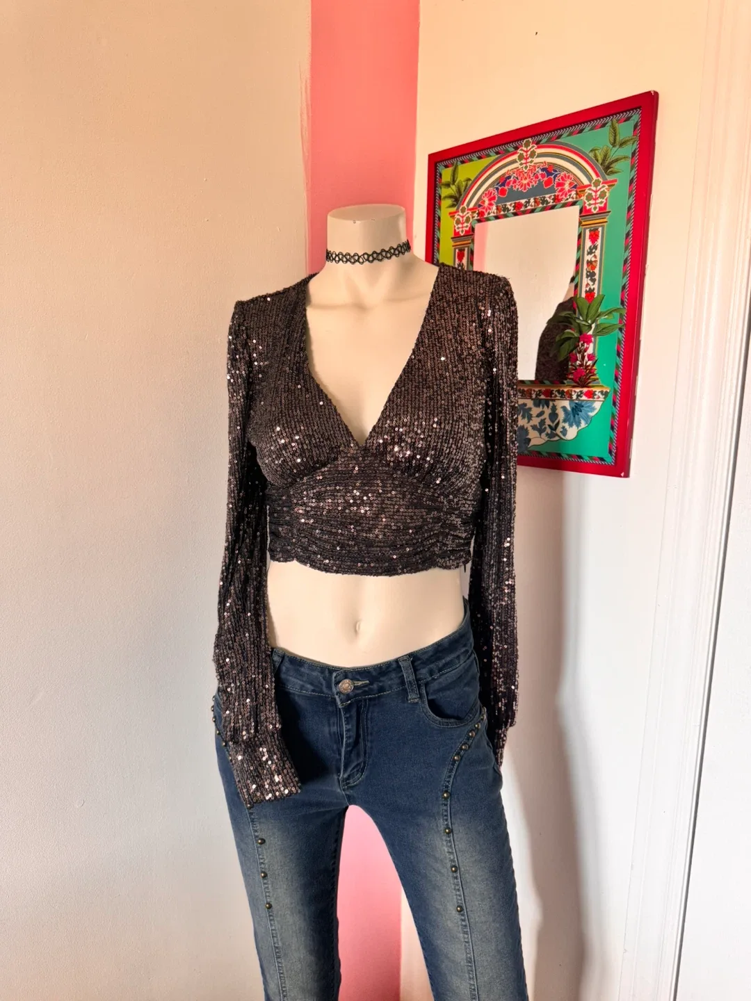 Sequin Crop Top thumbnail
