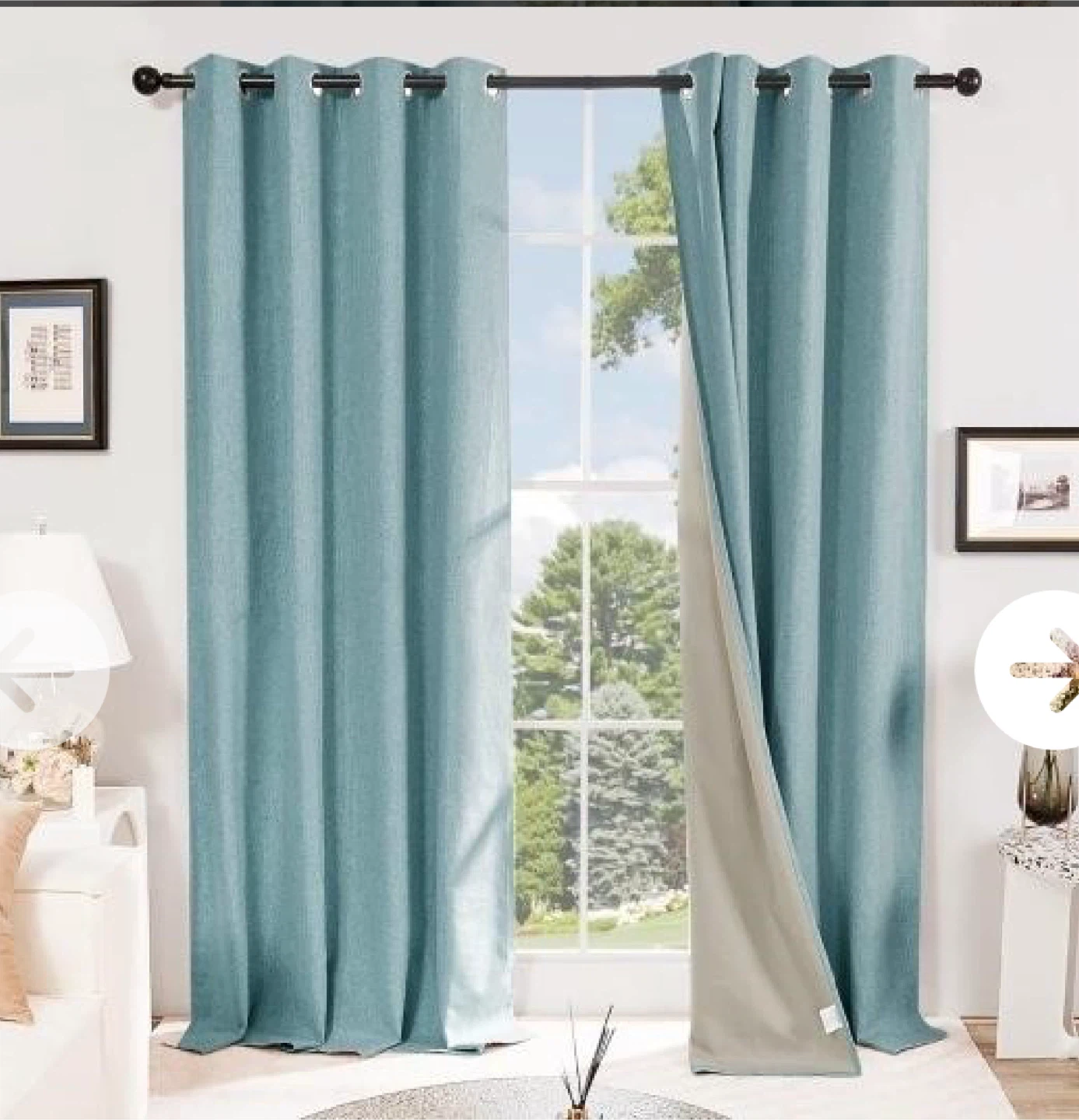 Deconovo 2PC Blackout 52x108" Curtains