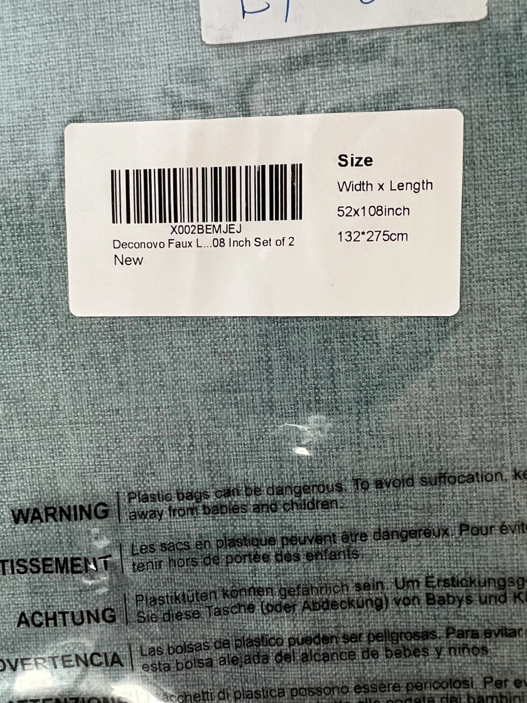 Deconovo 2PC Blackout 52x108" Curtains - photo 4