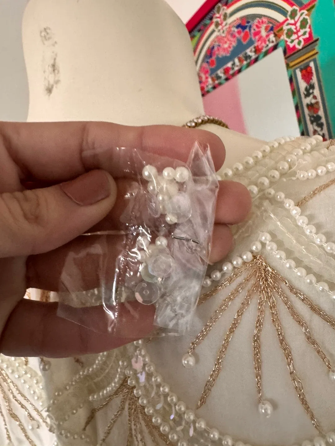 Embellished Top with Shoulder Pads image indicator(4)