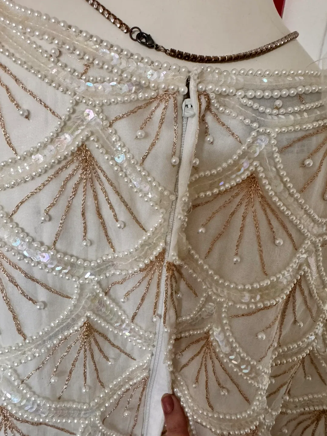 Embellished Top with Shoulder Pads image indicator(5)