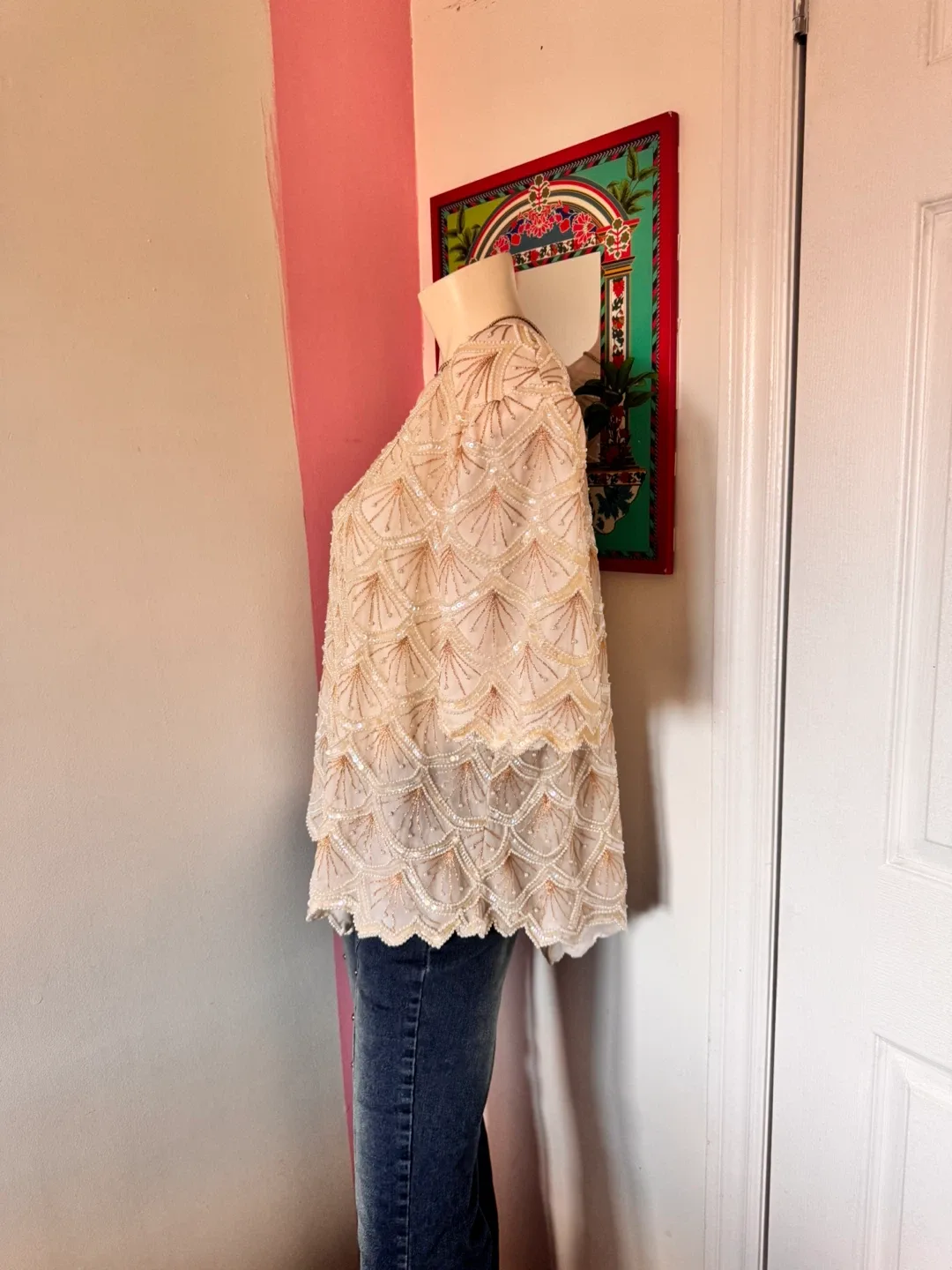 Embellished Top with Shoulder Pads image indicator(6)