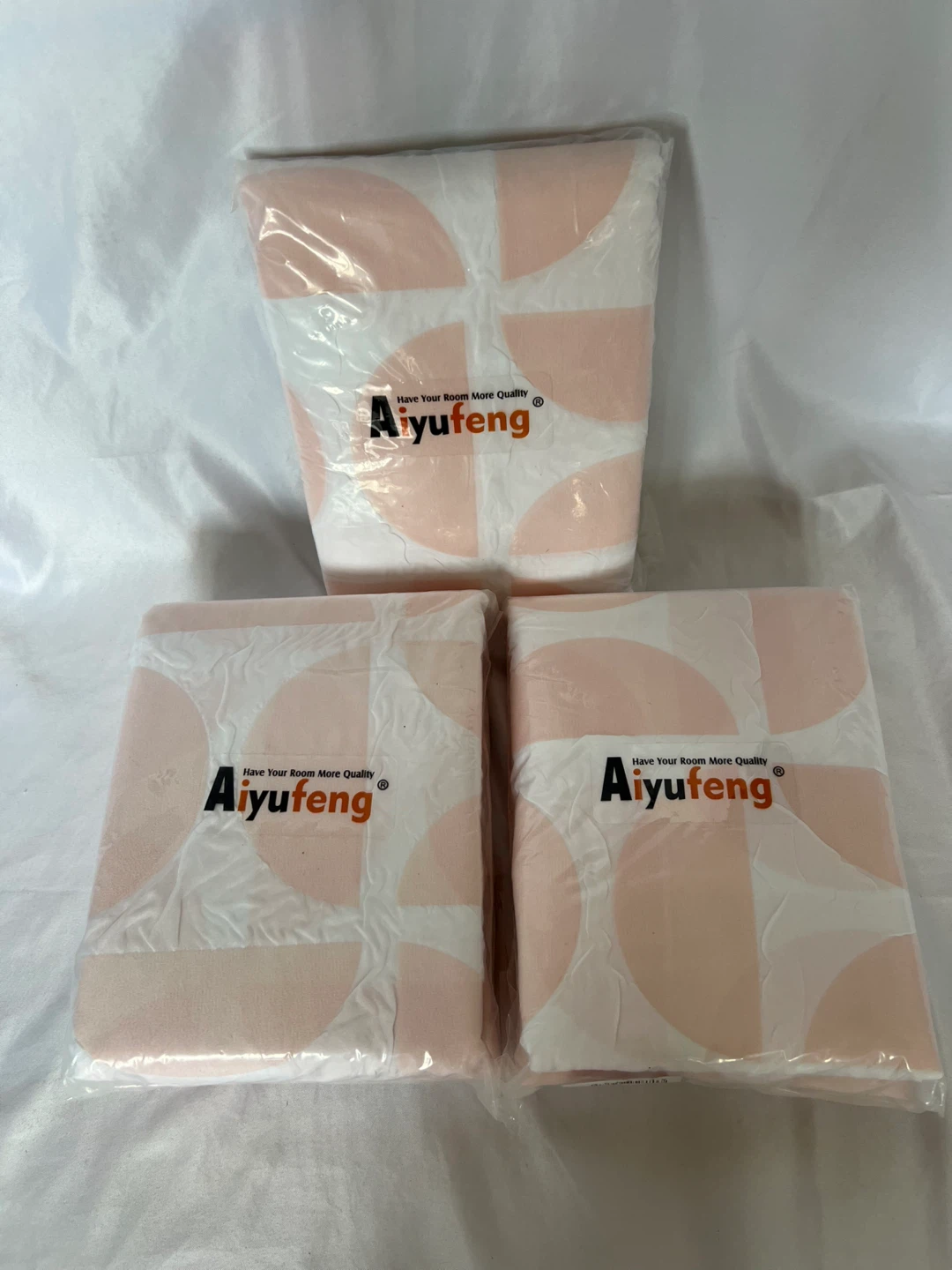 Aiyufeng White and Pink Shower Curtains - photo 2